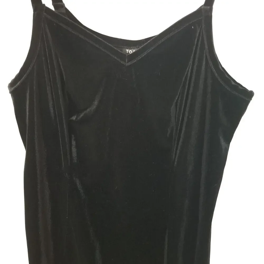 Torrid Black Velvet Midi Dress Plus Size 00X Whimsygoth Witchy Vamp Stretch Goth